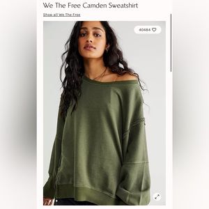 🚨🚨🚨 NWOT Free People Camden sweatshirt